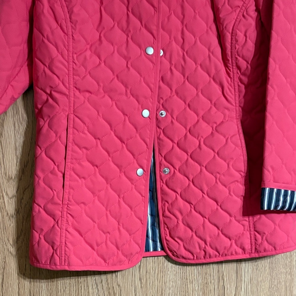 Karen Scott Coral Quilted Jacket - Picture 10 of 11
